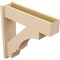 Ekena Millwork 7 1/2-in W x 28-in D x 28-in H Balboa Block Rough Cedar Woodgrain TimberThane Outlooker, Primed Tan OUTUR075X28X28BOA44RCPR - alternate 6